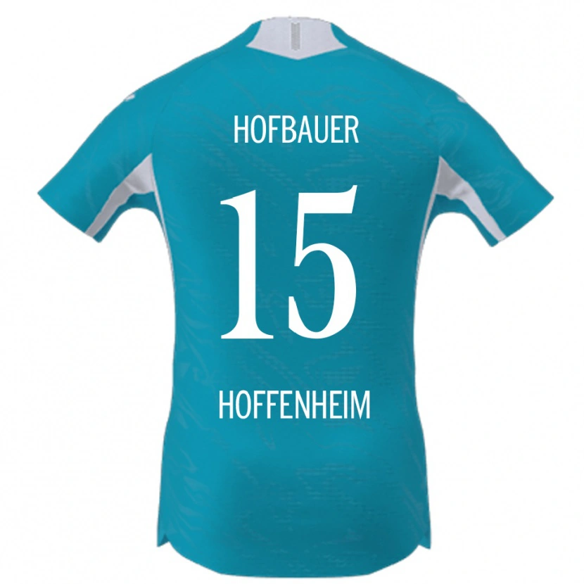 Danxen Kvinnor Anton Hofbauer #15 Himmelsblå Bortatröja Matchtröjor 2025/26 Tröjor T-Tröja