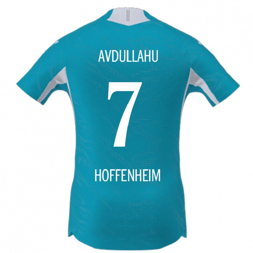 Danxen Kvinnor Leon Avdullahu #7 Himmelsblå Bortatröja Matchtröjor 2025/26 Tröjor T-Tröja