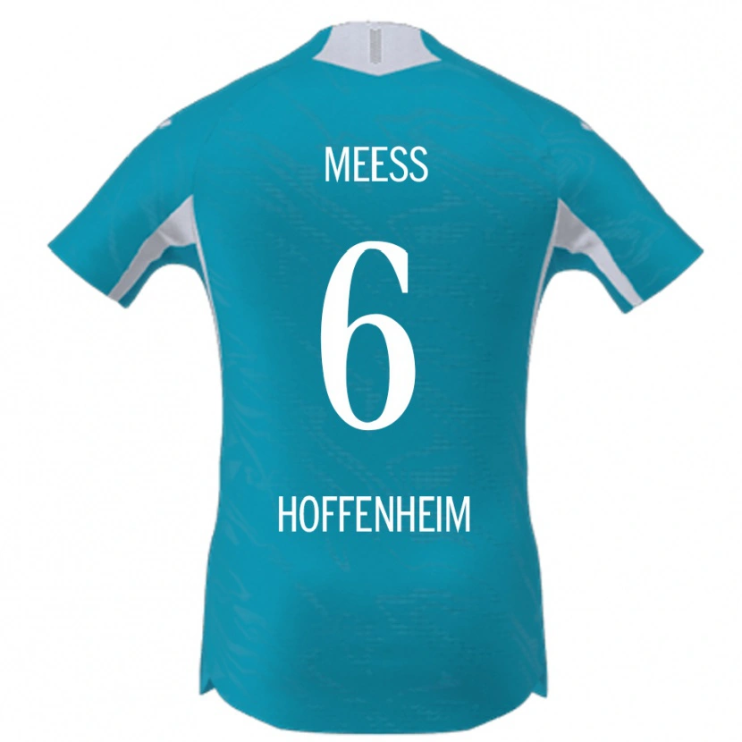 Danxen Kvinnor Jakob Meeß #6 Himmelsblå Bortatröja Matchtröjor 2025/26 Tröjor T-Tröja
