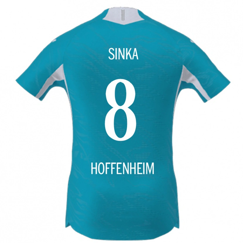 Danxen Kvinnor Napsugár Sinka #8 Himmelsblå Bortatröja Matchtröjor 2025/26 Tröjor T-Tröja