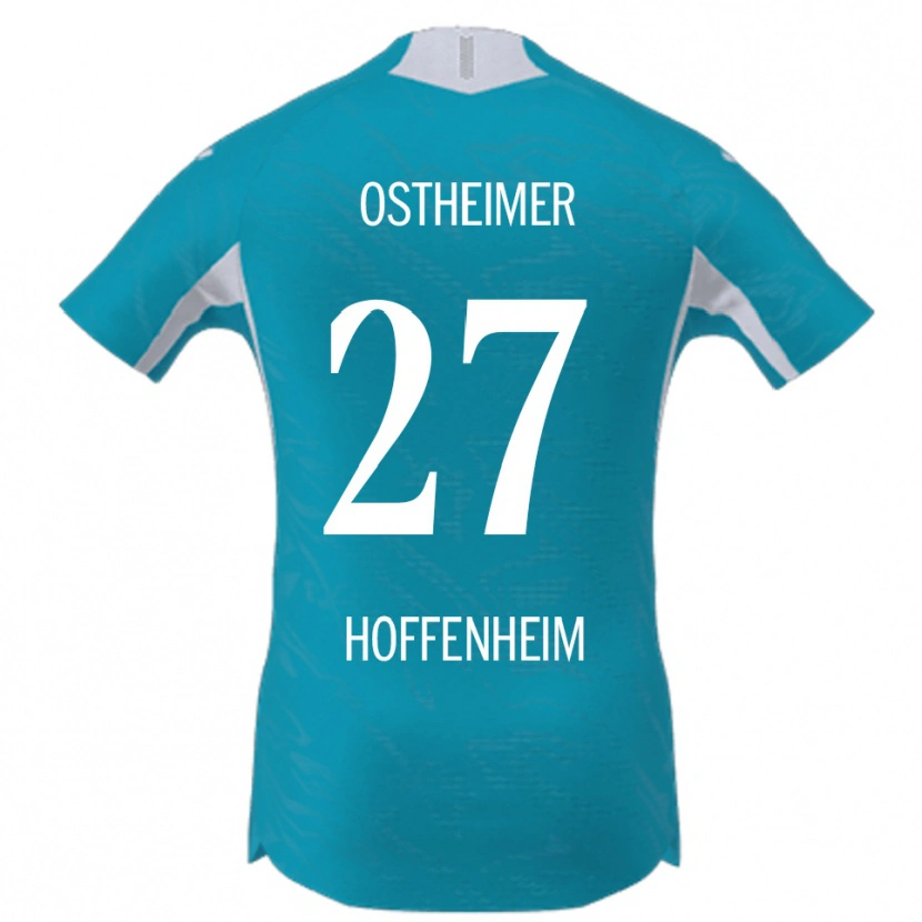 Danxen Kvinnor Nevio Ostheimer #27 Himmelsblå Bortatröja Matchtröjor 2025/26 Tröjor T-Tröja