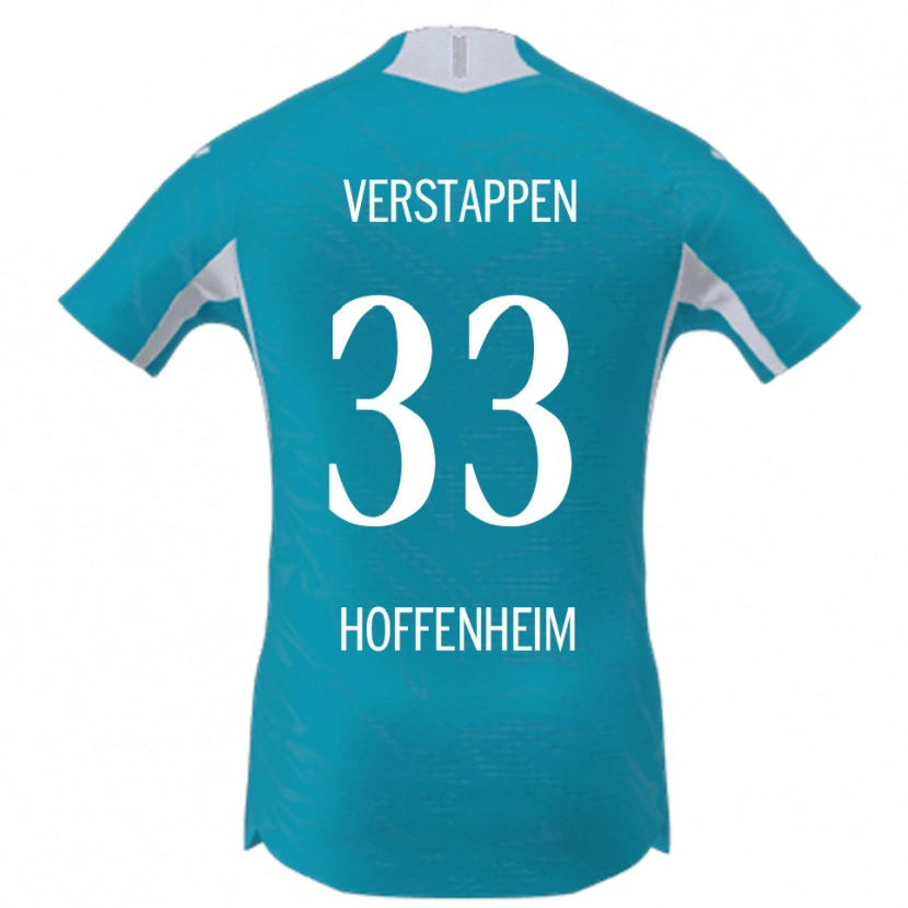 Danxen Kvinnor Eric Verstappen #33 Himmelsblå Bortatröja Matchtröjor 2025/26 Tröjor T-Tröja