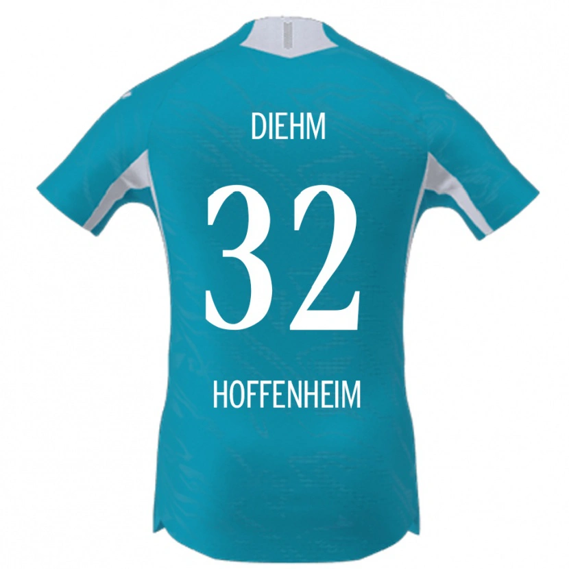 Danxen Kvinnor Vanessa Diehm #32 Himmelsblå Bortatröja Matchtröjor 2025/26 Tröjor T-Tröja