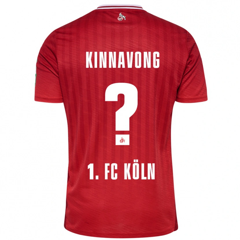 Danxen Kvinnor Jordan Kinnavong #0 Röd Vit Bortatröja Matchtröjor 2025/26 Tröjor T-Tröja