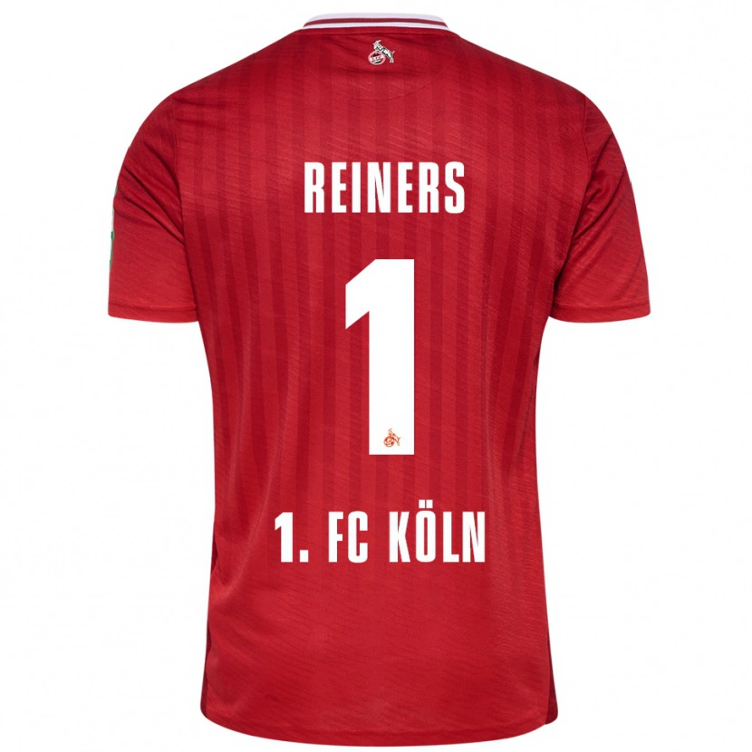 Danxen Kvinnor Leonard Reiners #1 Röd Vit Bortatröja Matchtröjor 2025/26 Tröjor T-Tröja