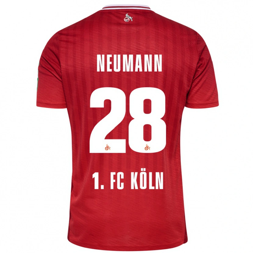 Danxen Kvinnor Cenny Neumann #28 Röd Vit Bortatröja Matchtröjor 2025/26 Tröjor T-Tröja