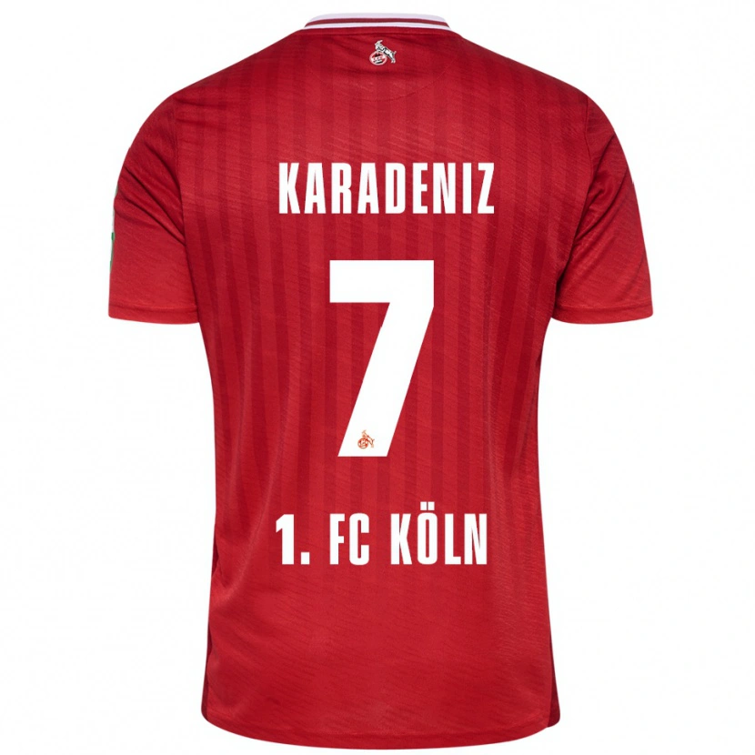 Danxen Kvinnor Thierry Karadeniz #7 Röd Vit Bortatröja Matchtröjor 2025/26 Tröjor T-Tröja