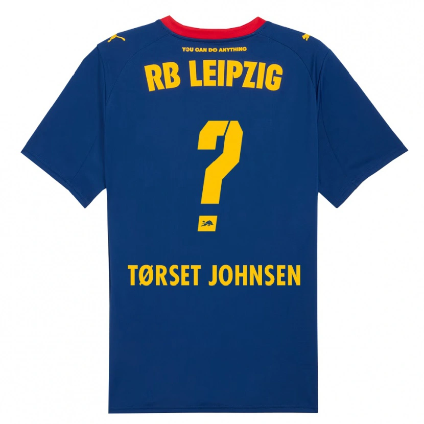 Danxen Kvinnor Patrik Tørset Johnsen #0 Marinblå Röd Bortatröja Matchtröjor 2025/26 Tröjor T-Tröja