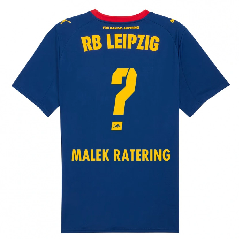 Danxen Kvinnor Jakob Malek Ratering #0 Marinblå Röd Bortatröja Matchtröjor 2025/26 Tröjor T-Tröja