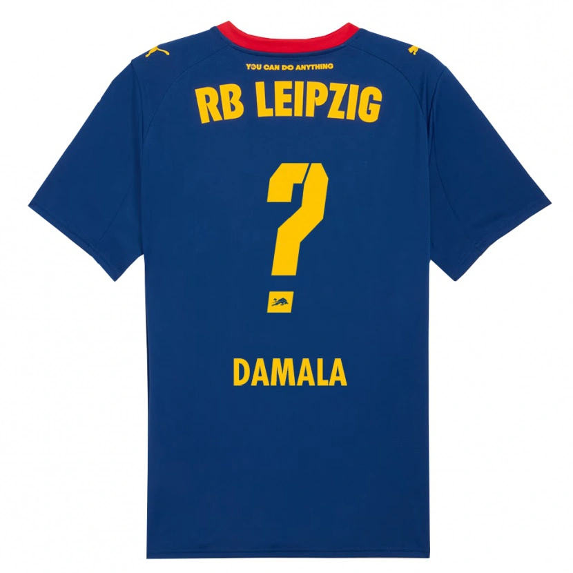 Danxen Kvinnor Bilal Damala #0 Marinblå Röd Bortatröja Matchtröjor 2025/26 Tröjor T-Tröja