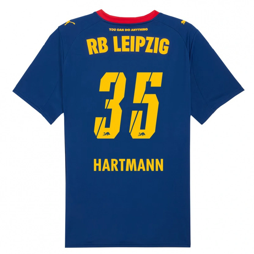 Danxen Kvinnor Fabrice Hartmann #35 Marinblå Röd Bortatröja Matchtröjor 2025/26 Tröjor T-Tröja