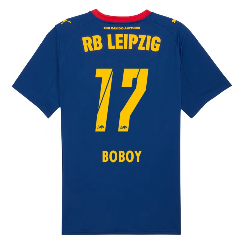 Danxen Kvinnor Delice Boboy #17 Marinblå Röd Bortatröja Matchtröjor 2025/26 Tröjor T-Tröja