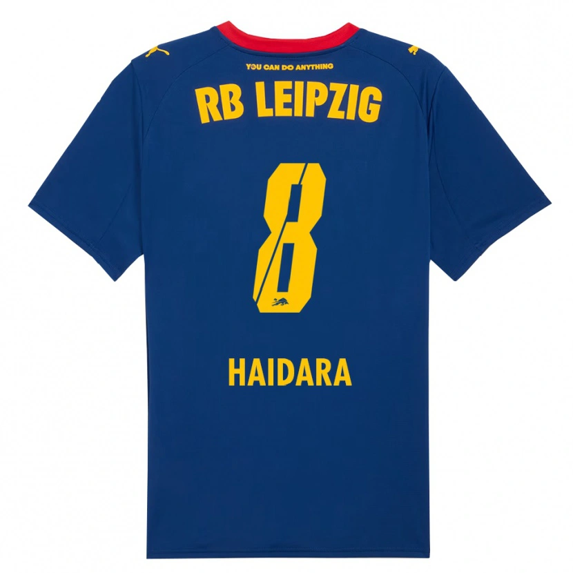 Danxen Kvinnor Amadou Haidara #8 Marinblå Röd Bortatröja Matchtröjor 2025/26 Tröjor T-Tröja