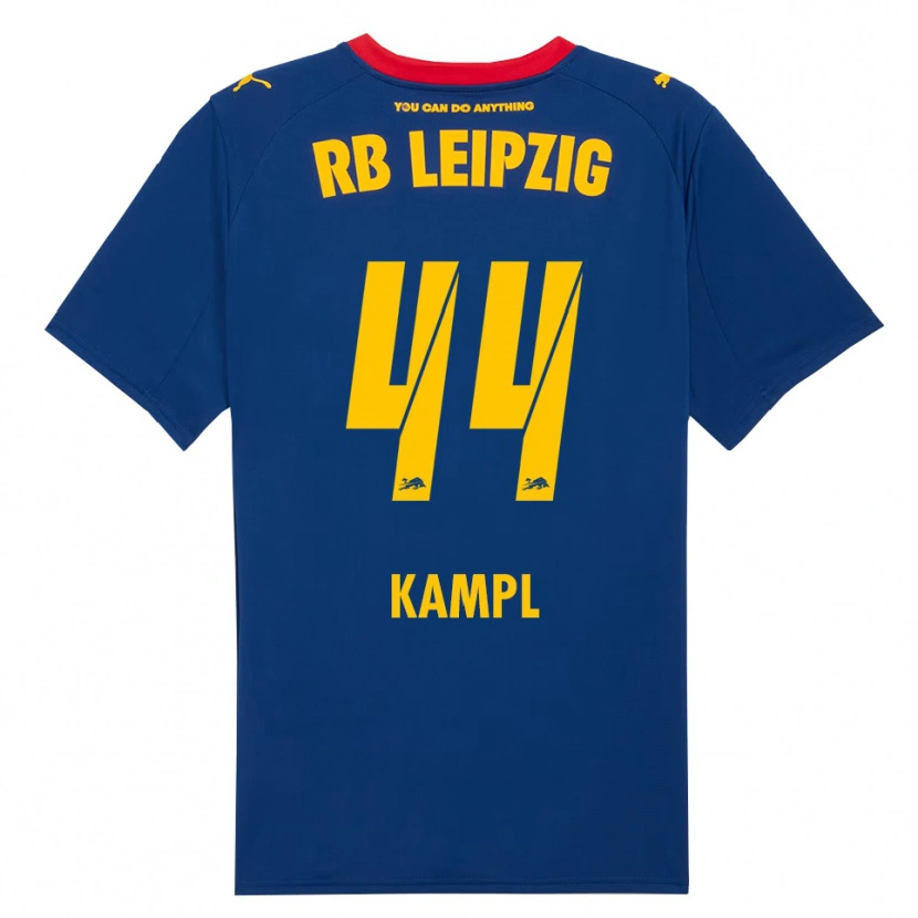 Danxen Kvinnor Kevin Kampl #44 Marinblå Röd Bortatröja Matchtröjor 2025/26 Tröjor T-Tröja
