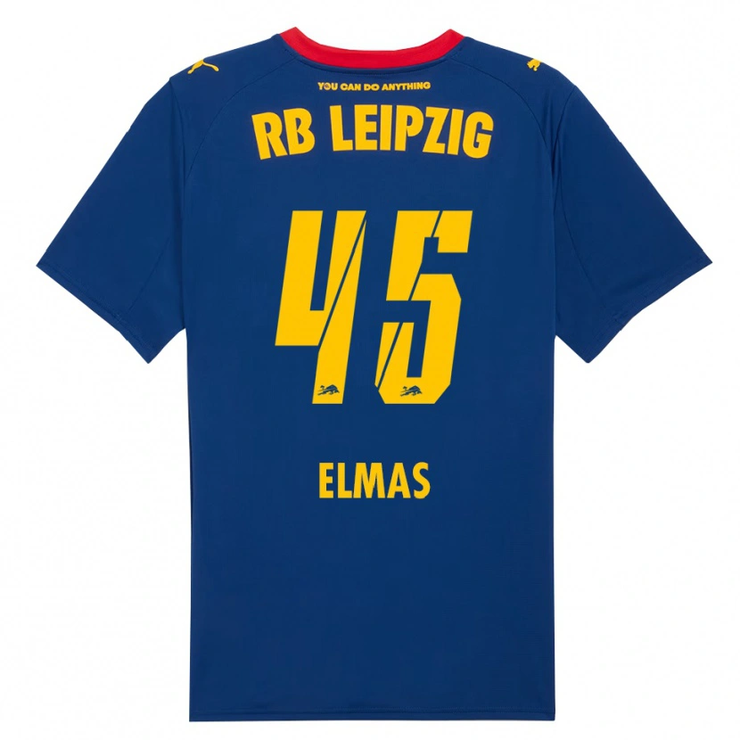 Danxen Kvinnor Eljif Elmas #45 Marinblå Röd Bortatröja Matchtröjor 2025/26 Tröjor T-Tröja