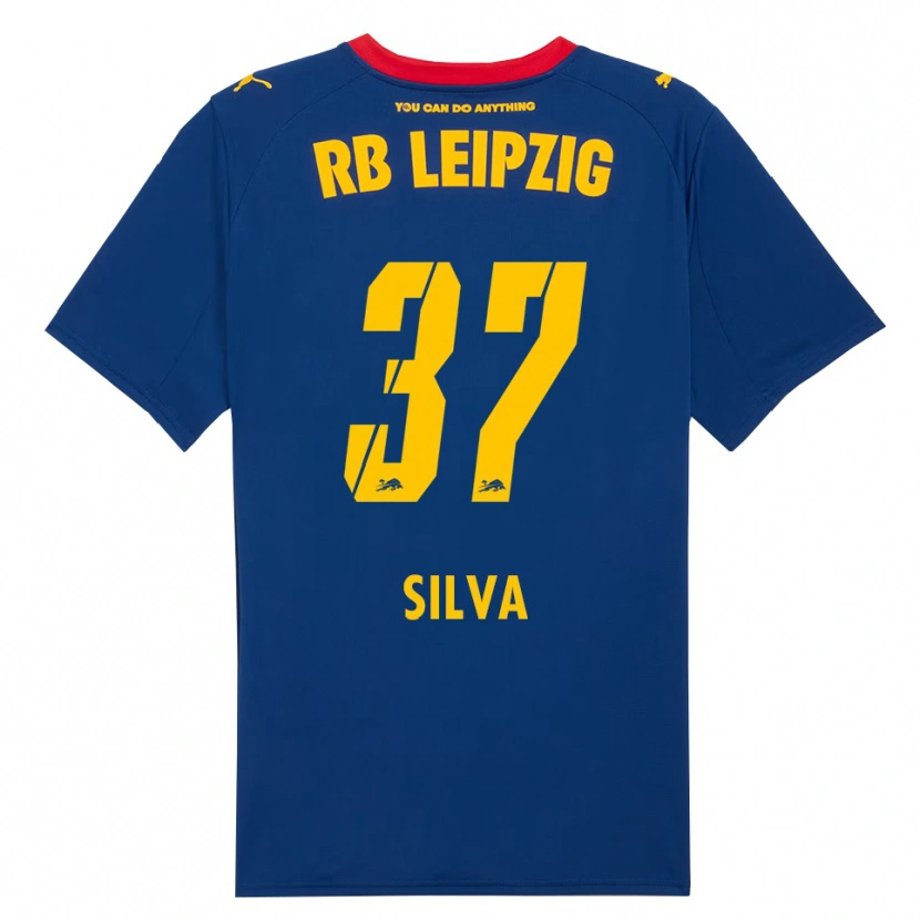 Danxen Kvinnor André Silva #37 Marinblå Röd Bortatröja Matchtröjor 2025/26 Tröjor T-Tröja