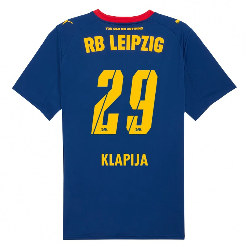 Danxen Kvinnor Din Klapija #29 Marinblå Röd Bortatröja Matchtröjor 2025/26 Tröjor T-Tröja