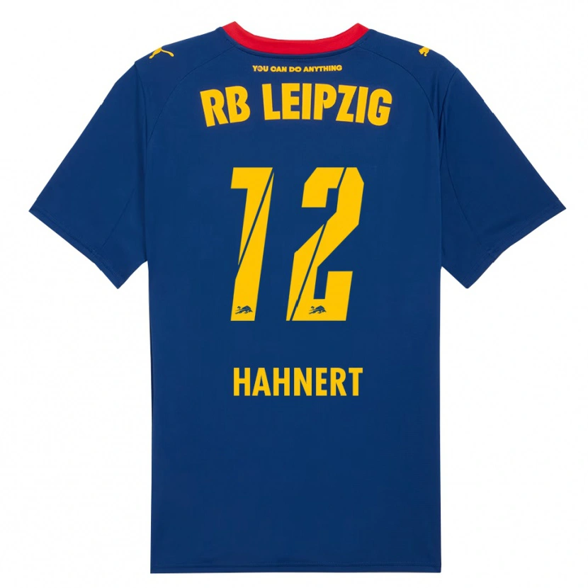 Danxen Kvinnor Ole Hähnert #12 Marinblå Röd Bortatröja Matchtröjor 2025/26 Tröjor T-Tröja
