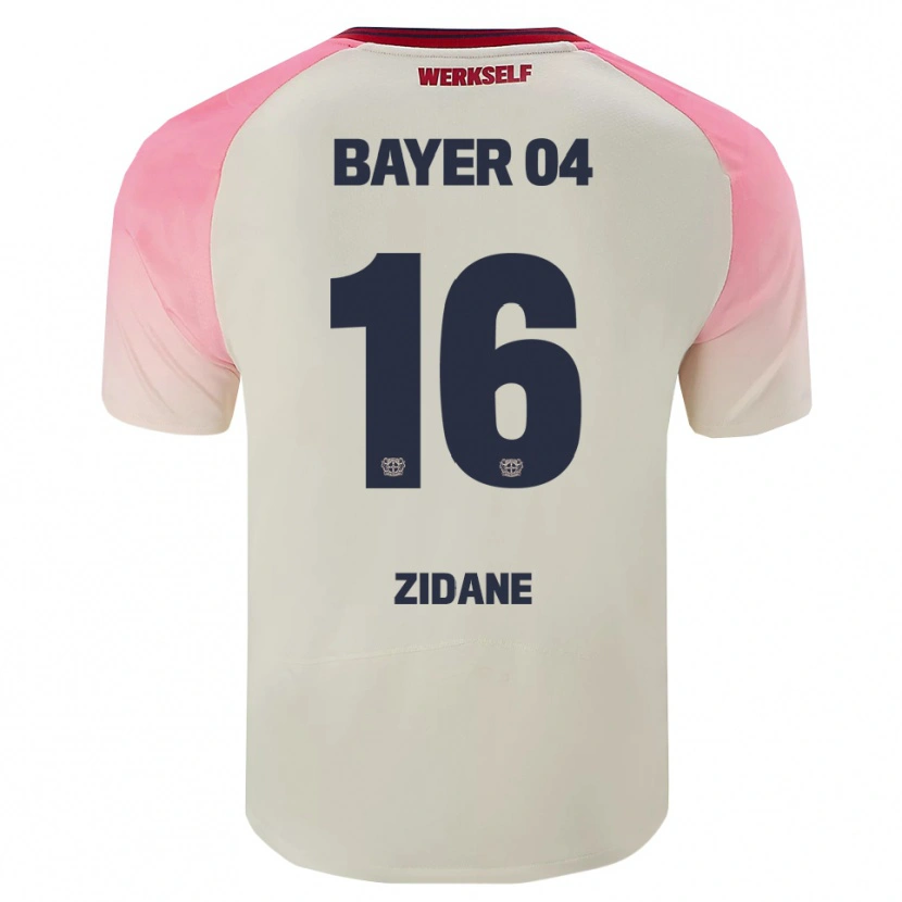 Danxen Kvinnor Rayan Zidane #16 Rosa Off-White Bortatröja Matchtröjor 2025/26 Tröjor T-Tröja