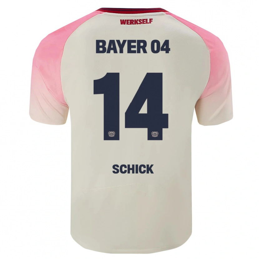 Danxen Kvinnor Patrik Schick #14 Rosa Off-White Bortatröja Matchtröjor 2025/26 Tröjor T-Tröja