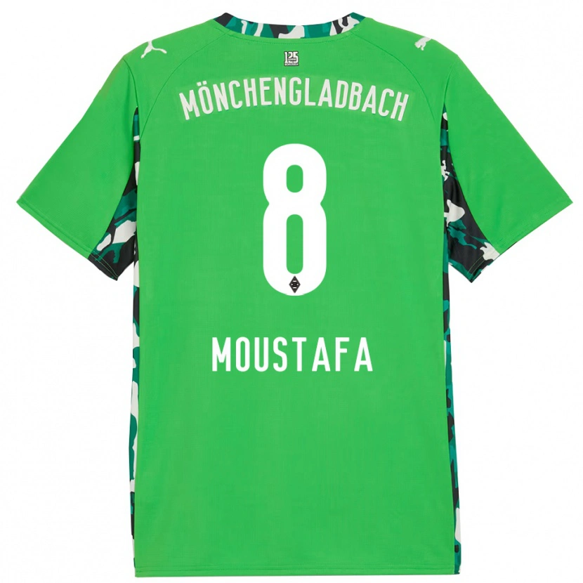 Danxen Kvinnor Moustafa Ashraf Moustafa #8 Grön Svart Bortatröja Matchtröjor 2025/26 Tröjor T-Tröja