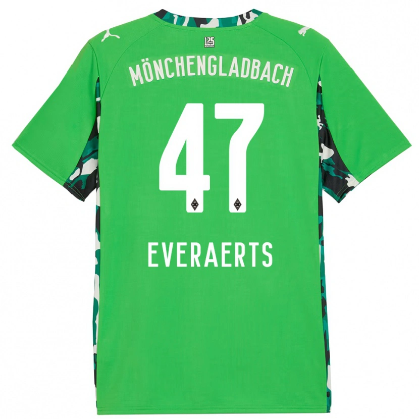 Danxen Kvinnor Kim Everaerts #47 Grön Svart Bortatröja Matchtröjor 2025/26 Tröjor T-Tröja