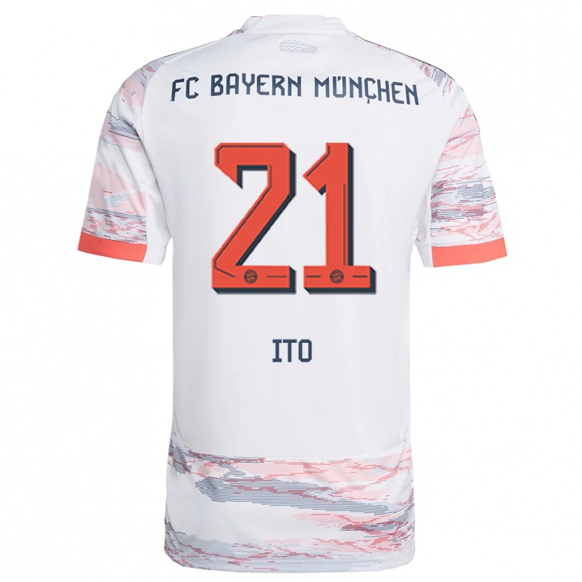Danxen Kvinnor Hiroki Ito #21 Vit Grå Bortatröja Matchtröjor 2025/26 Tröjor T-Tröja