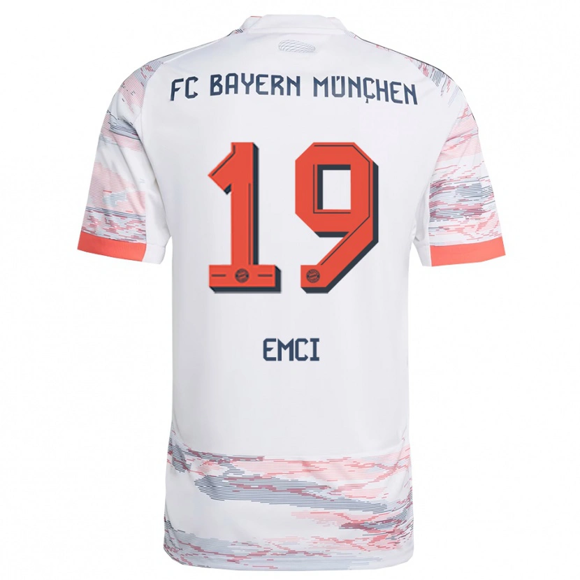 Danxen Kvinnor Ben Emci #19 Vit Grå Bortatröja Matchtröjor 2025/26 Tröjor T-Tröja
