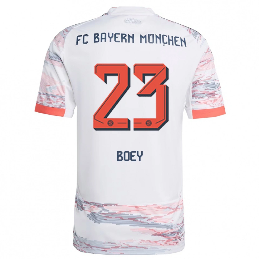 Danxen Kvinnor Sacha Boey #23 Vit Grå Bortatröja Matchtröjor 2025/26 Tröjor T-Tröja