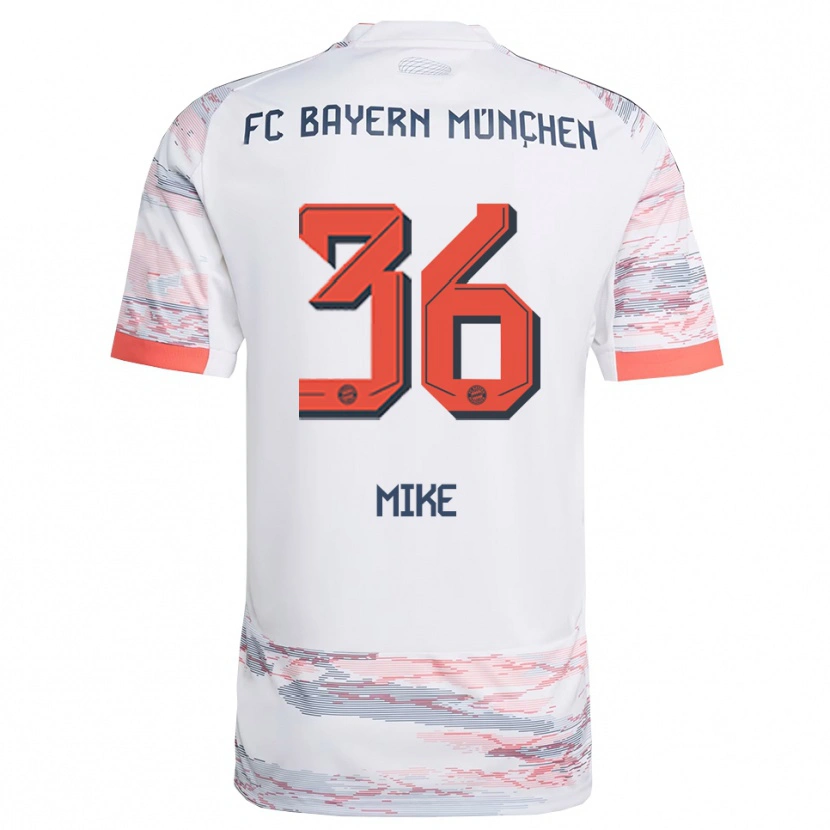 Danxen Kvinnor Wisdom Mike #36 Vit Grå Bortatröja Matchtröjor 2025/26 Tröjor T-Tröja