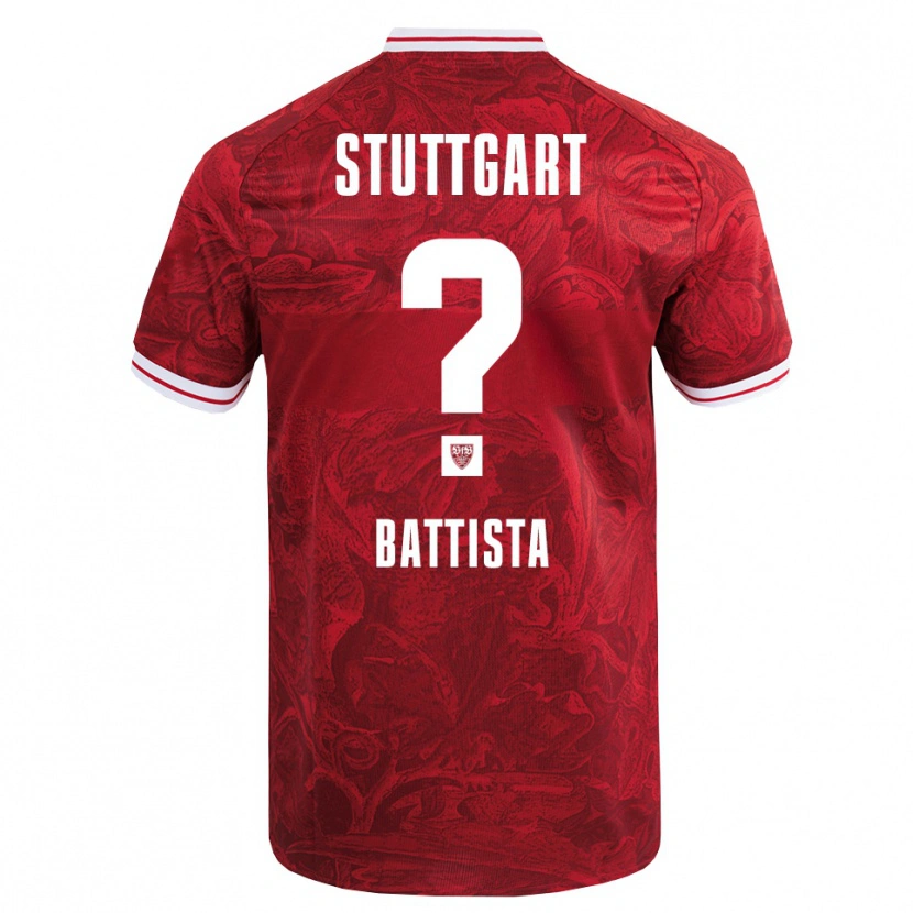 Danxen Kvinnor Luca Battista #0 Röd Svart Bortatröja Matchtröjor 2025/26 Tröjor T-Tröja