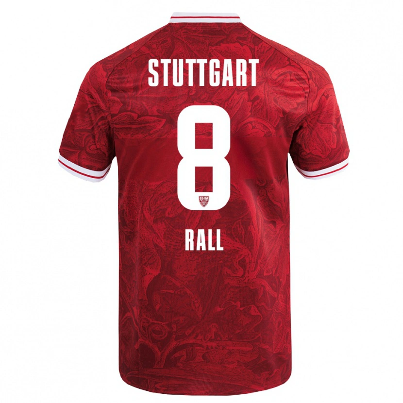 Danxen Kvinnor Maximiliane Rall #8 Röd Svart Bortatröja Matchtröjor 2025/26 Tröjor T-Tröja