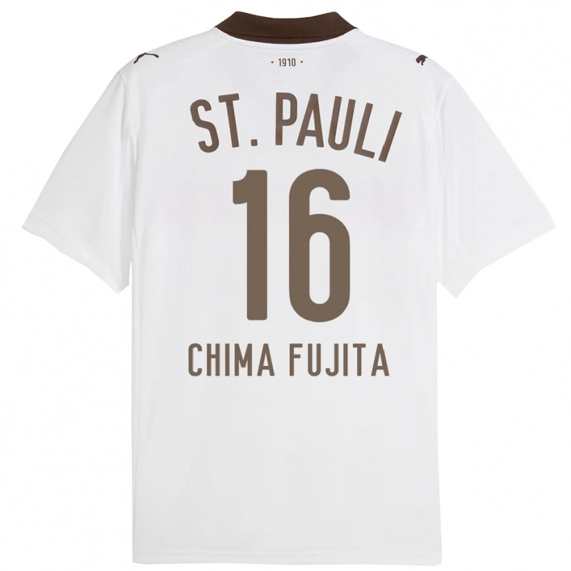 Danxen Kvinnor Joel Chima Fujita #16 Vit Röd Bortatröja Matchtröjor 2025/26 Tröjor T-Tröja