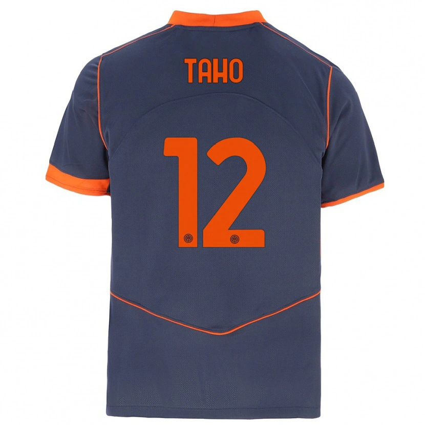 Danxen Kvinnor Alain Taho #12 Grå Orange Tredjesatsen Matchtröjor 2025/26 Tröjor T-Tröja