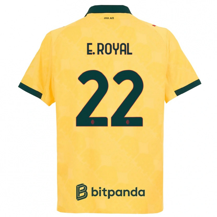 Danxen Kvinnor Emerson Royal #22 Gul Svart Tredjesatsen Matchtröjor 2025/26 Tröjor T-Tröja