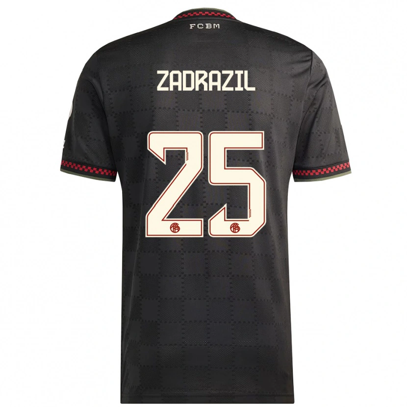 Danxen Kvinnor Sarah Zadrazil #25 Svart Vit Tredjesatsen Matchtröjor 2025/26 Tröjor T-Tröja