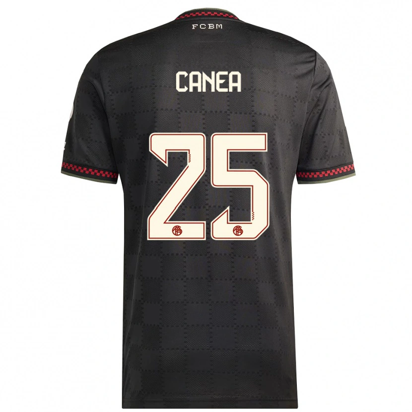 Danxen Kvinnor Rares Canea #25 Svart Vit Tredjesatsen Matchtröjor 2025/26 Tröjor T-Tröja