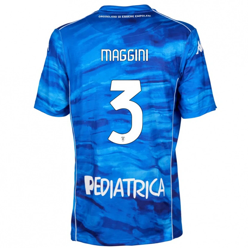 Danxen Barn Filippo Maggini #3 Blå Vit Hemmatröja Matchtröjor 2025/26 Tröjor T-Tröja