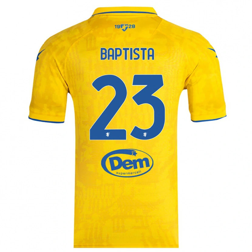 Danxen Barn Viktor Baptista #23 Gul Blå Hemmatröja Matchtröjor 2025/26 Tröjor T-Tröja