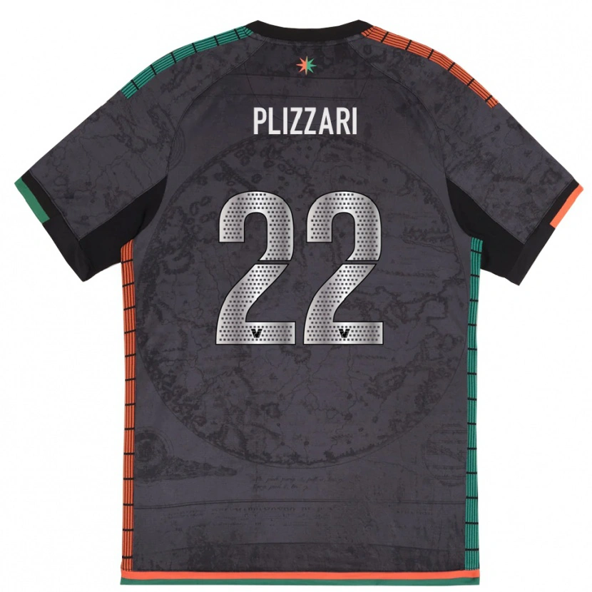 Danxen Barn Alessandro Plizzari #22 Mörkgrå Hemmatröja Matchtröjor 2025/26 Tröjor T-Tröja