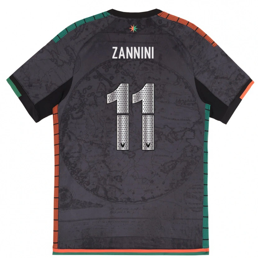 Danxen Barn Sofia Zannini #11 Mörkgrå Hemmatröja Matchtröjor 2025/26 Tröjor T-Tröja