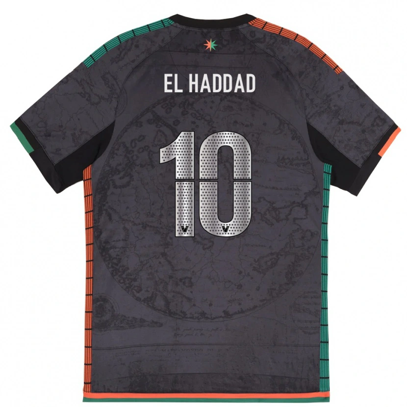 Danxen Barn Saad El Haddad #10 Mörkgrå Hemmatröja Matchtröjor 2025/26 Tröjor T-Tröja