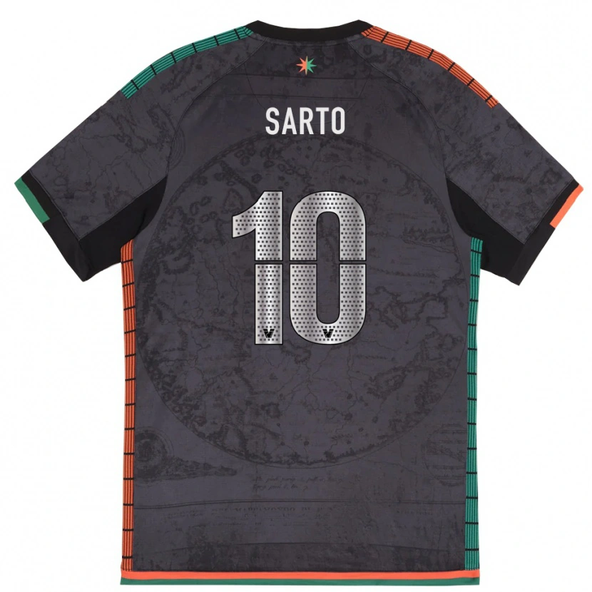 Danxen Barn Gabriel Sarto #10 Mörkgrå Hemmatröja Matchtröjor 2025/26 Tröjor T-Tröja