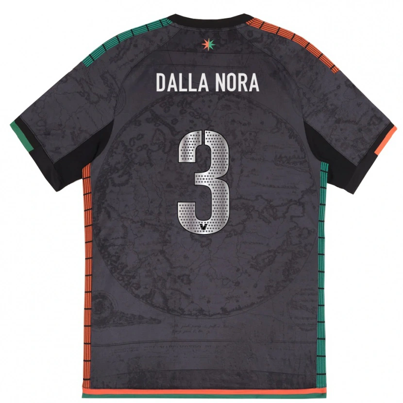 Danxen Barn Edoardo Dalla Nora #3 Mörkgrå Hemmatröja Matchtröjor 2025/26 Tröjor T-Tröja