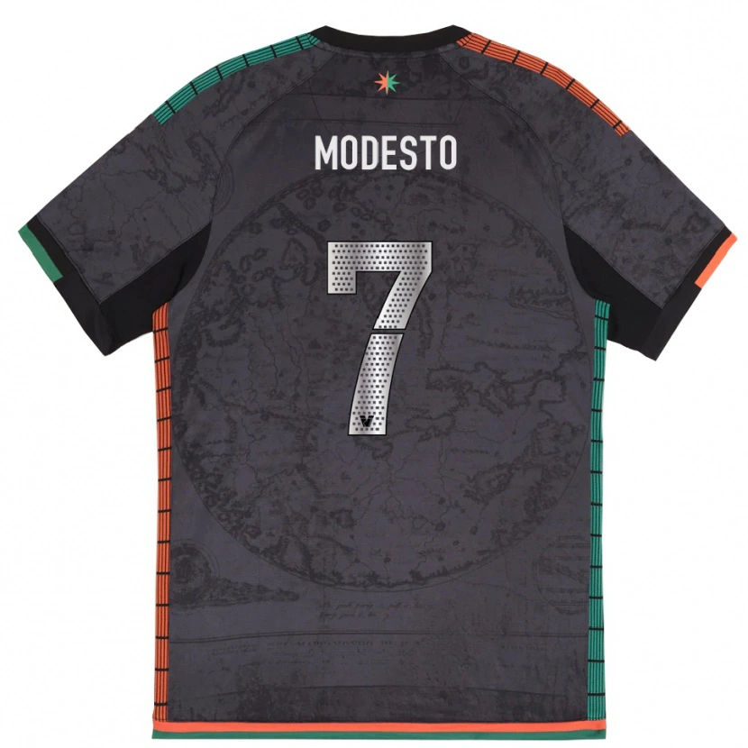 Danxen Barn Riccardo Modesto #7 Mörkgrå Hemmatröja Matchtröjor 2025/26 Tröjor T-Tröja