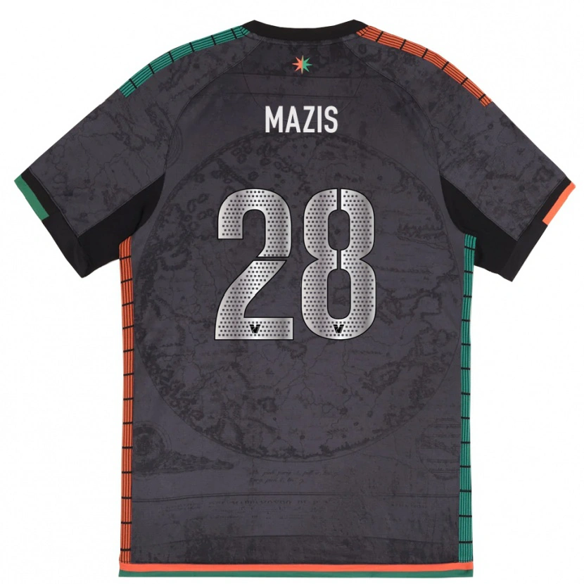 Danxen Barn Francesca Mazis #28 Mörkgrå Hemmatröja Matchtröjor 2025/26 Tröjor T-Tröja