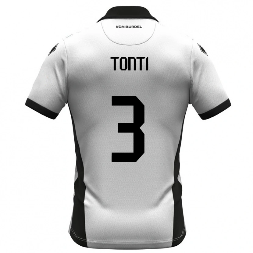 Danxen Barn Federico Tonti #3 Vit Svart Orange Hemmatröja Matchtröjor 2025/26 Tröjor T-Tröja