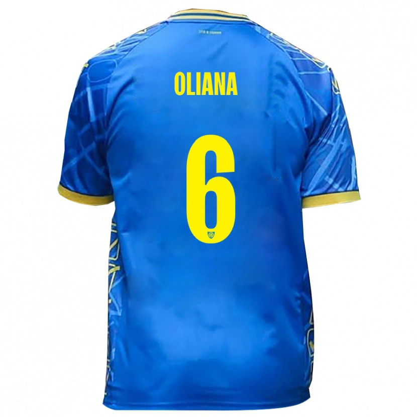 Danxen Barn Filippo Oliana #6 Himmelsblått Gult Hemmatröja Matchtröjor 2025/26 Tröjor T-Tröja