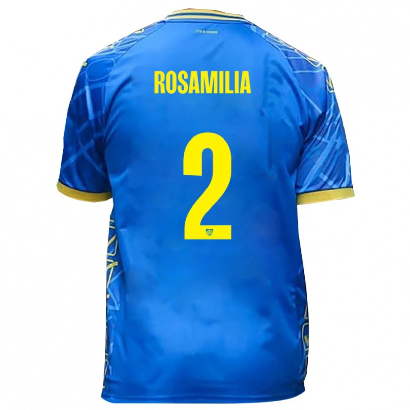 Danxen Barn Loris Rosamilia #2 Himmelsblått Gult Hemmatröja Matchtröjor 2025/26 Tröjor T-Tröja