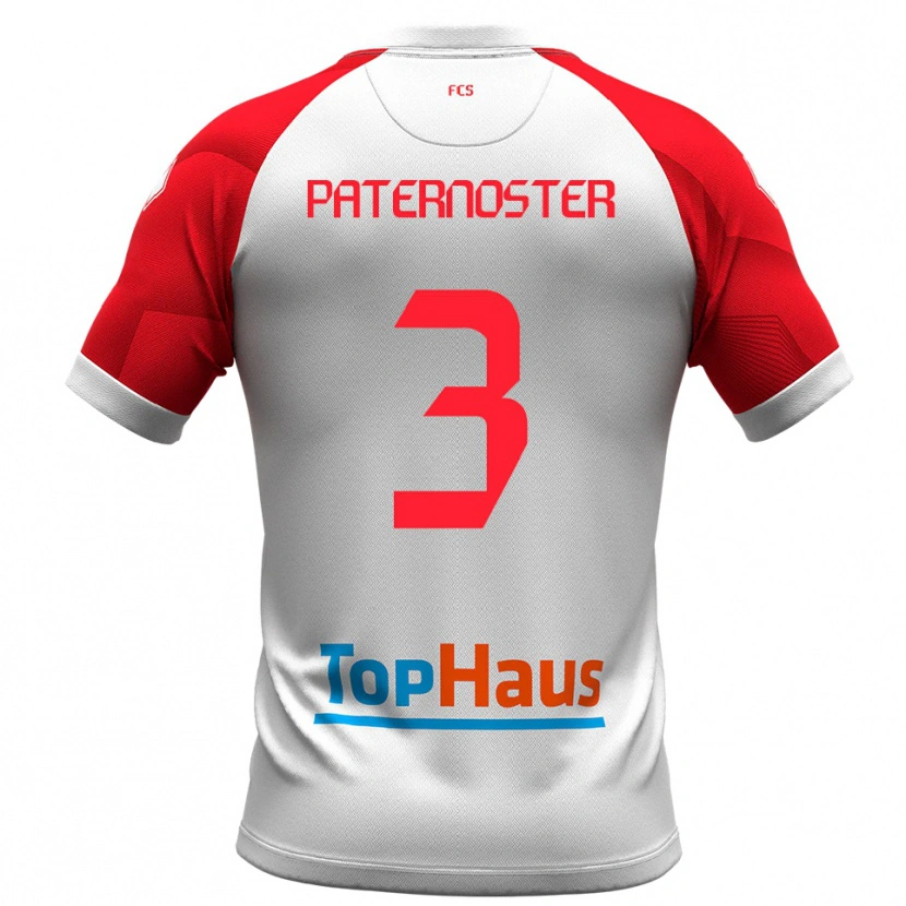 Danxen Barn Ivan Paternoster #3 Vitt Rött Hemmatröja Matchtröjor 2025/26 Tröjor T-Tröja